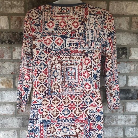 RALPH LAUREN PULL OVER TOP SOUTHWESTERN PRINT - Picture 5 of 8